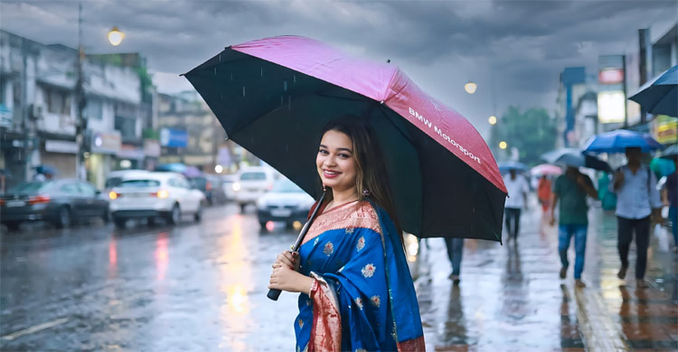 রোদ-বৃষ্টিতে পরম বন্ধু ছাতা